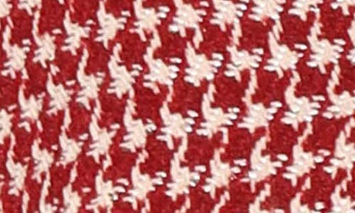 Walter Baker Lyona Houndstooth Jacket In Wine Houndstooth