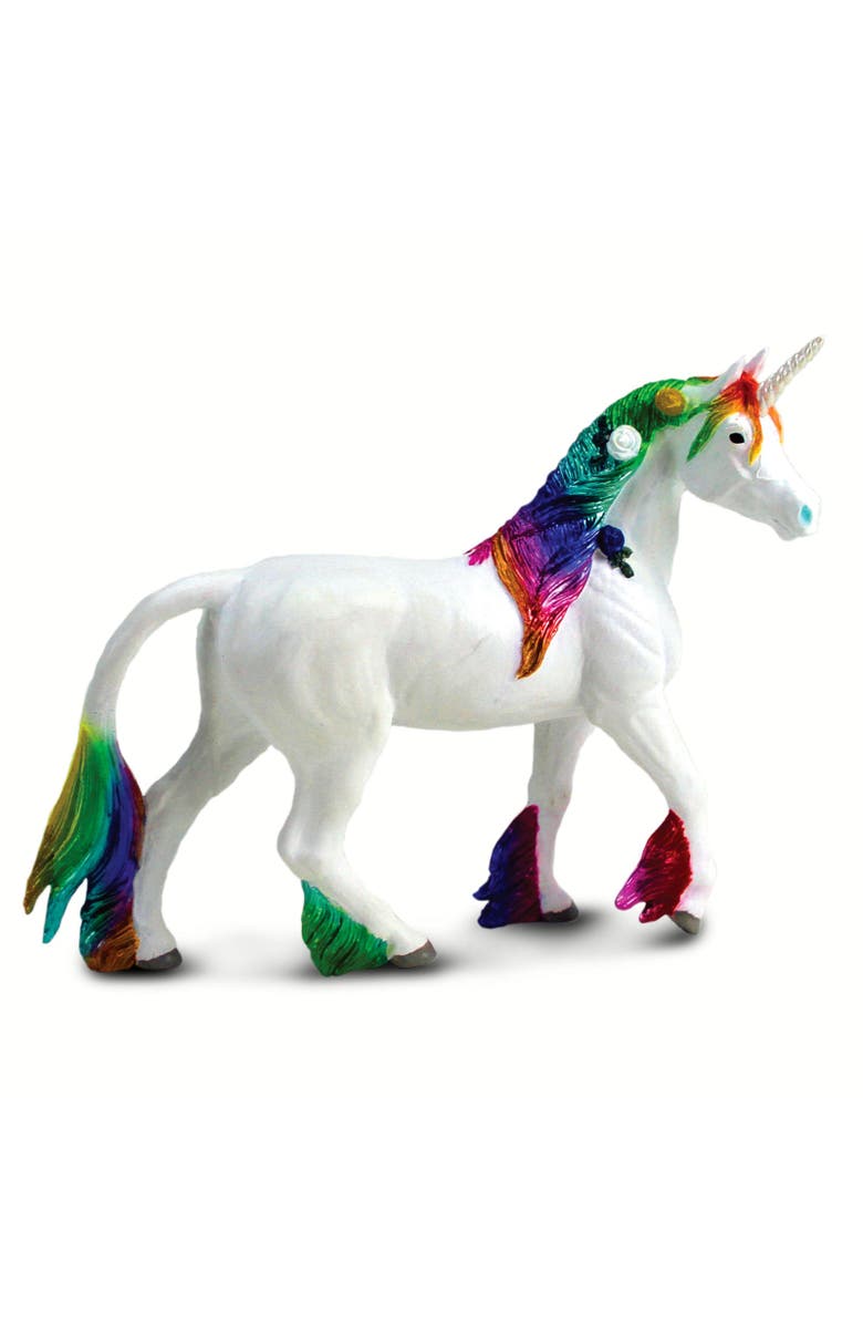 Safari Ltd. Rainbow Unicorn Toy, Main, color, NO COLOR