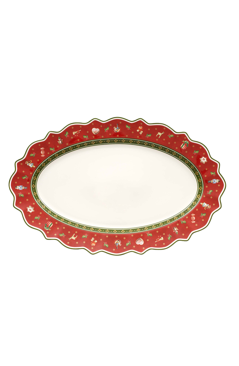 Villeroy & Boch Toy's Delight Oval Platter, Main, color, Red