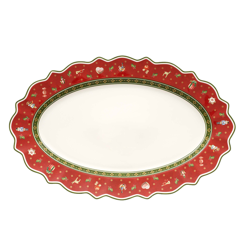 Villeroy & Boch Toy's Delight Oval Platter In Red