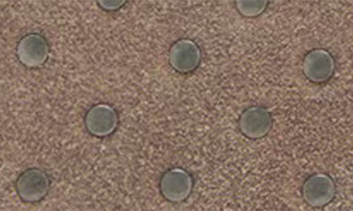 Mango Teen Stud Leather Coin Pouch In Brown