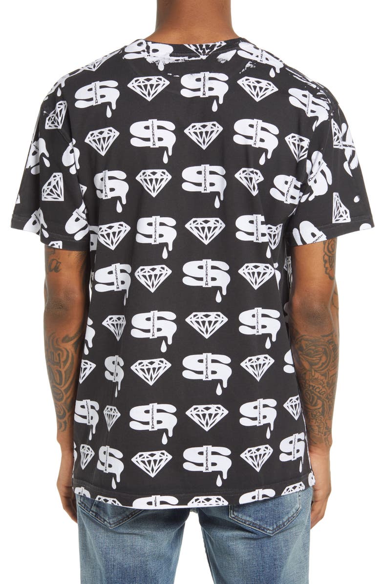 ICECREAM Men's Diamonds & Dollars Graphic Tee, Alternate, color,