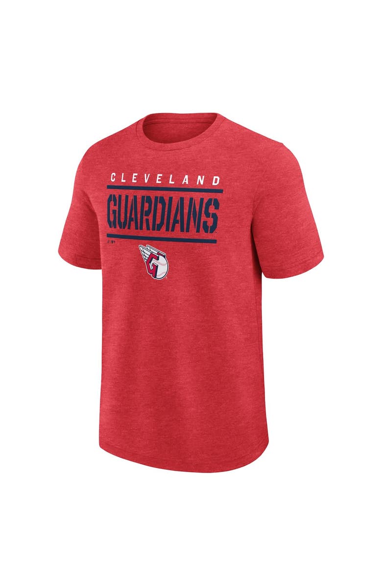 Logo Athletic Men's Logo Athletic Heather Red Cleveland Guardians Top Notch T-Shirt, Alternate, color, Heather Red