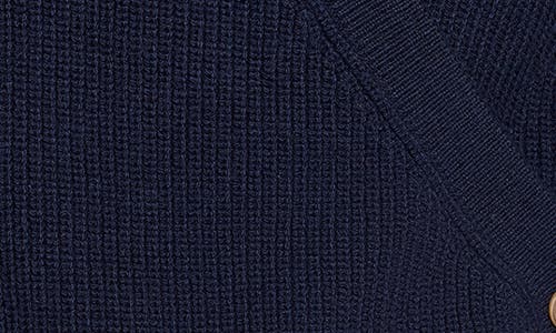 Nic + Zoe Nic+zoe Shaker Stitch Wrap Sweater In Blue