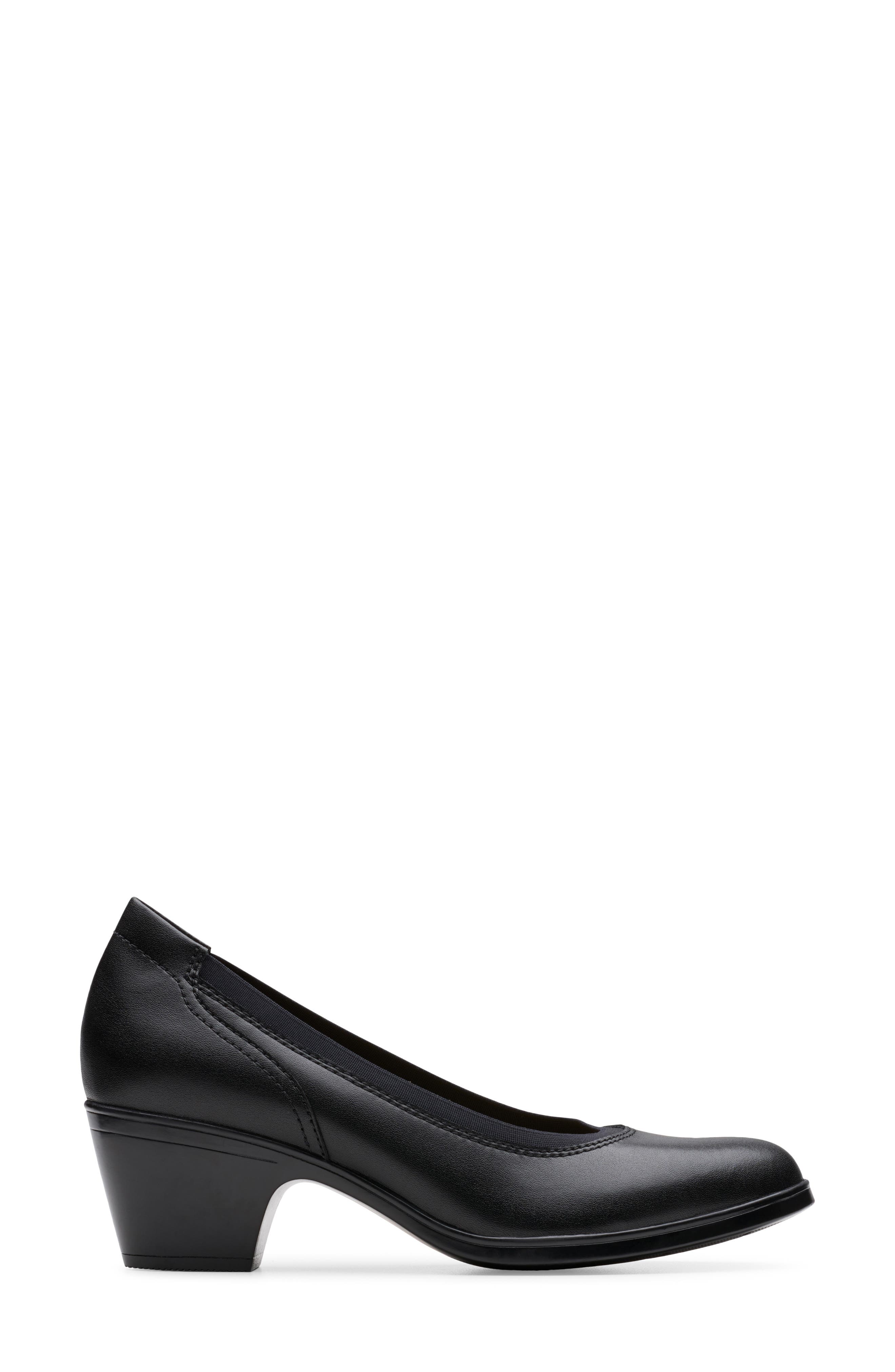 Emily2 Edyth Leather Pump, Alternate, color, BLACK LEATHER
