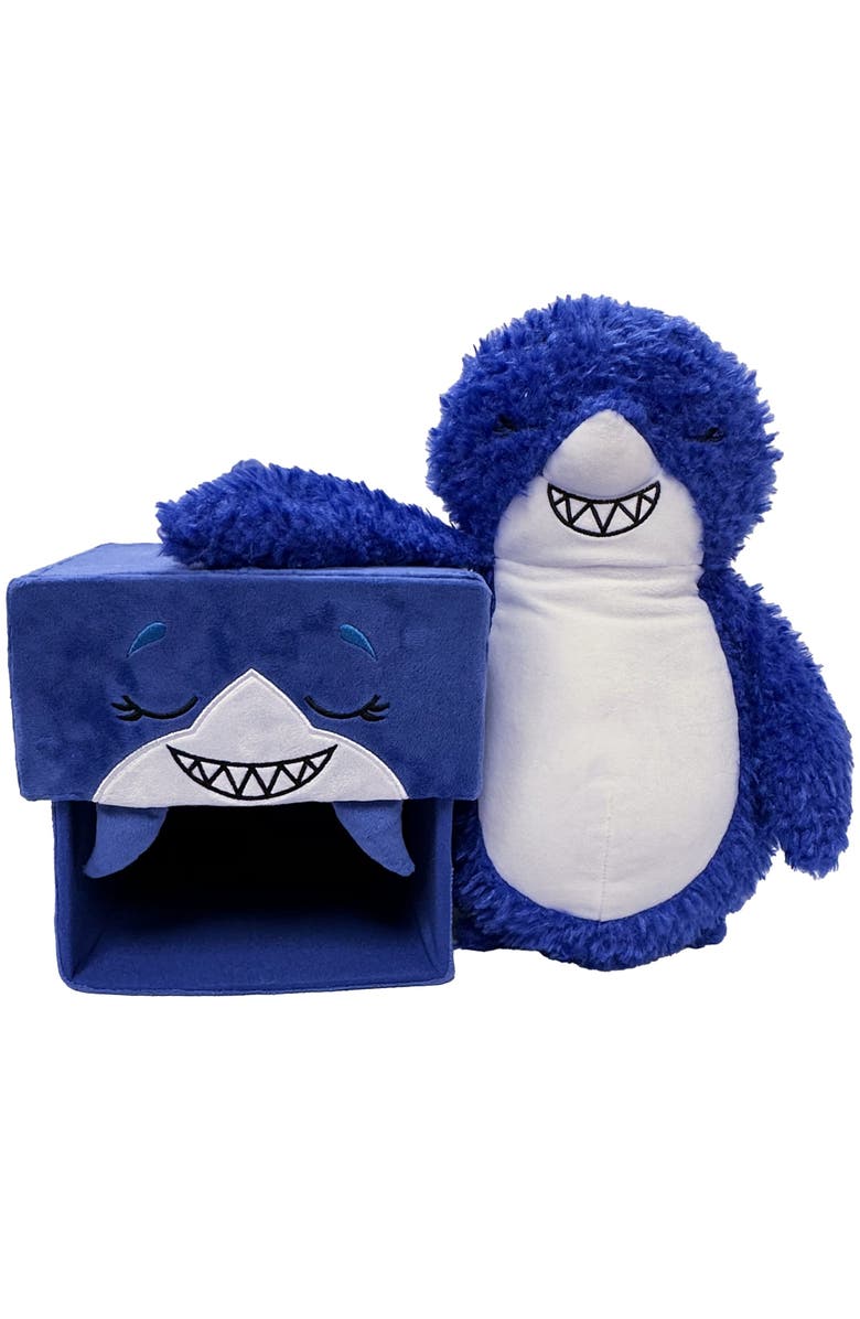 Happy Nappers Adorable Storables Shark Blue & White 8 Inches Ages 1+, Alternate, color, Multicolored