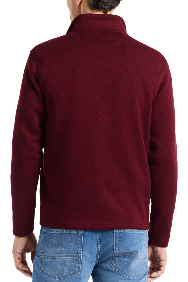 Kenwood Quarter Zip Sweater, Alternate, color, VELVET MAROON