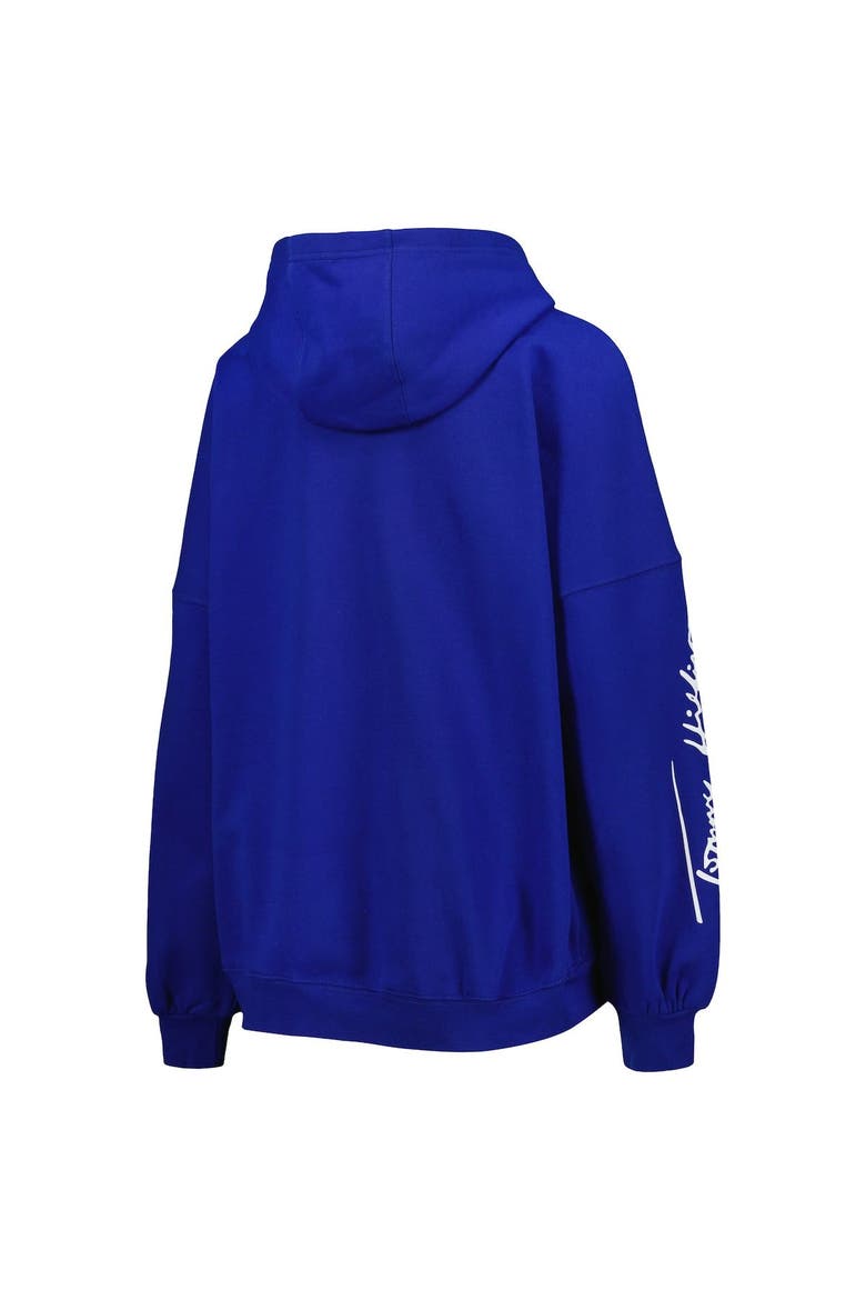 Women's Tommy Hilfiger Royal Buffalo Bills Becca Drop Shoulder Pullover Hoodie, Alternate, color, Royal