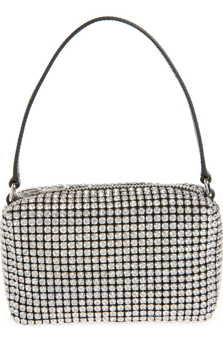 Alexander Wang Medium Heiress Crystal & Leather Handbag, Main, color,