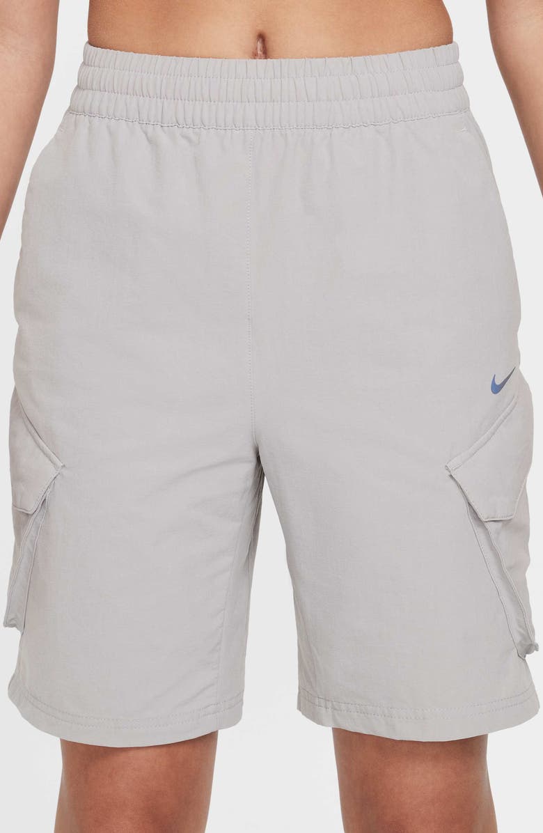 Nike Kids' Sportswear City Utility Cargo Shorts, Alternate, color, College Grey/ Black