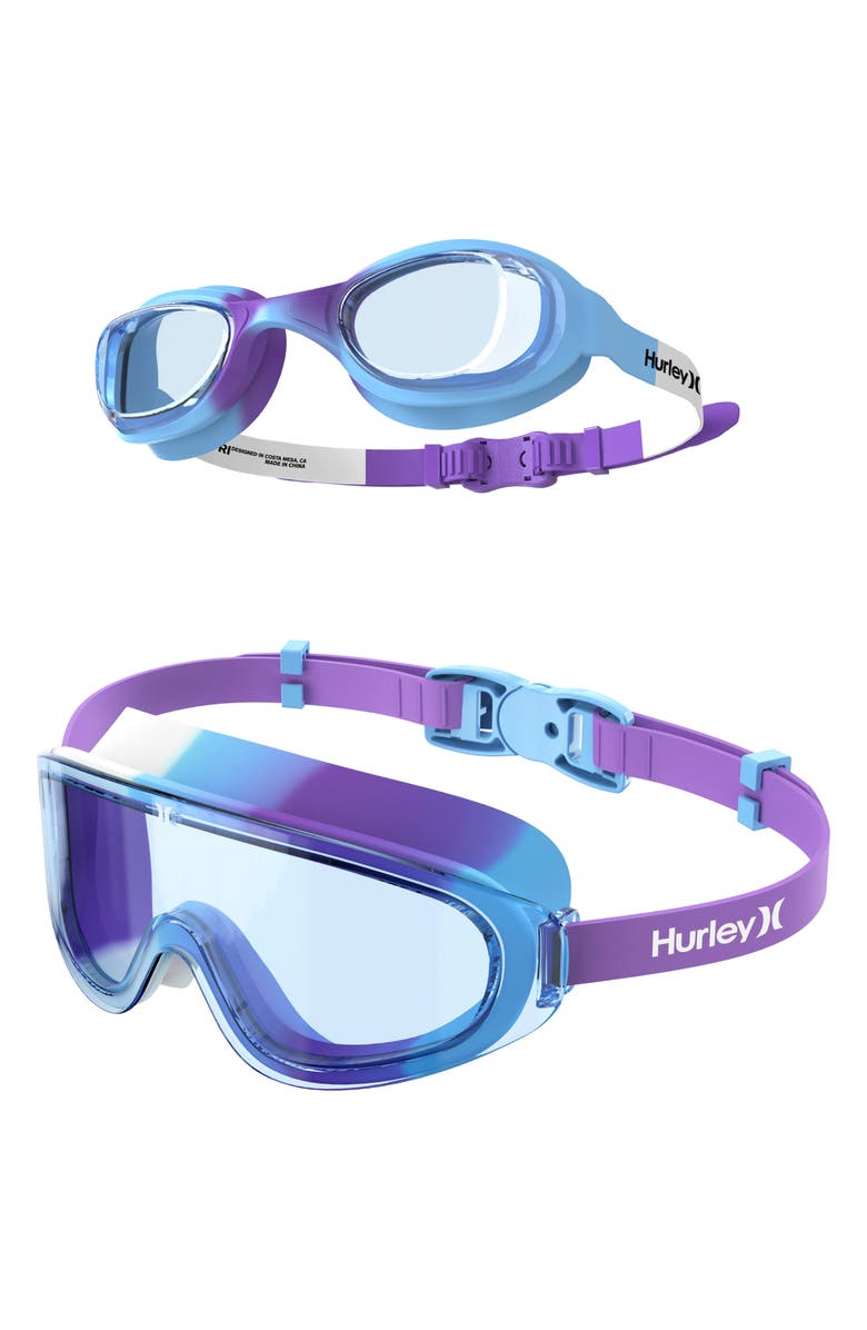 Hurley Kids' Solari Goggles & Swim Mask Set, Alternate, color,