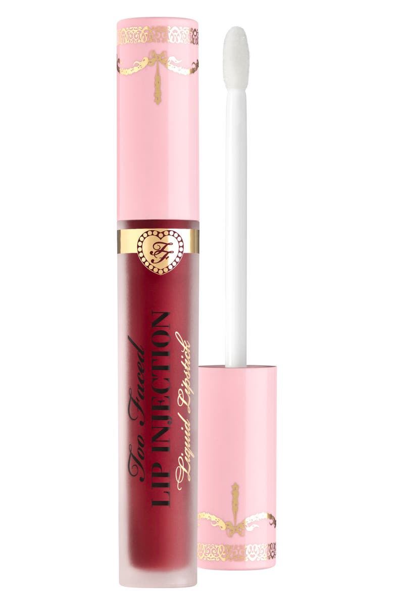 Too Faced Lip Injection Plumping Liquid Lipstick, Main, color, Boom Boom Pow
