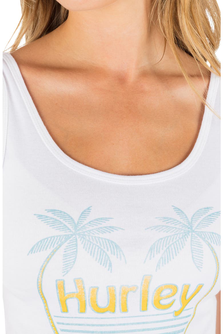 Memories Graphic Scoop Neck Crop Tank, Alternate, color, WHITE