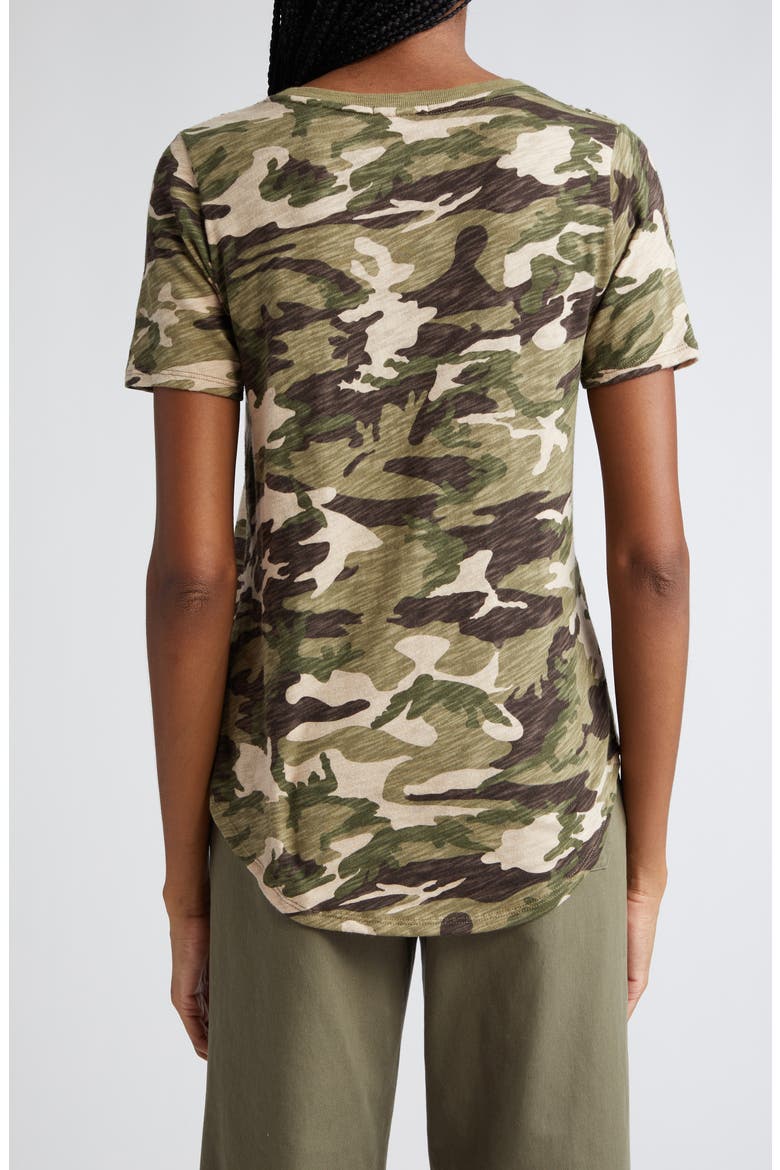 Camo Print Slub Cotton Jersey T-Shirt, Alternate, color, CLASSIC CAMO