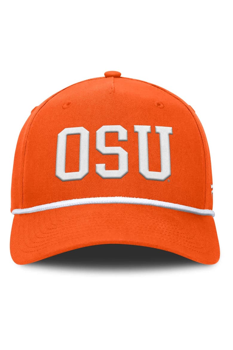 Men's Fanatics Orange Oklahoma State Cowboys Foul Ball Rope Adjustable Hat, Alternate, color, Orange