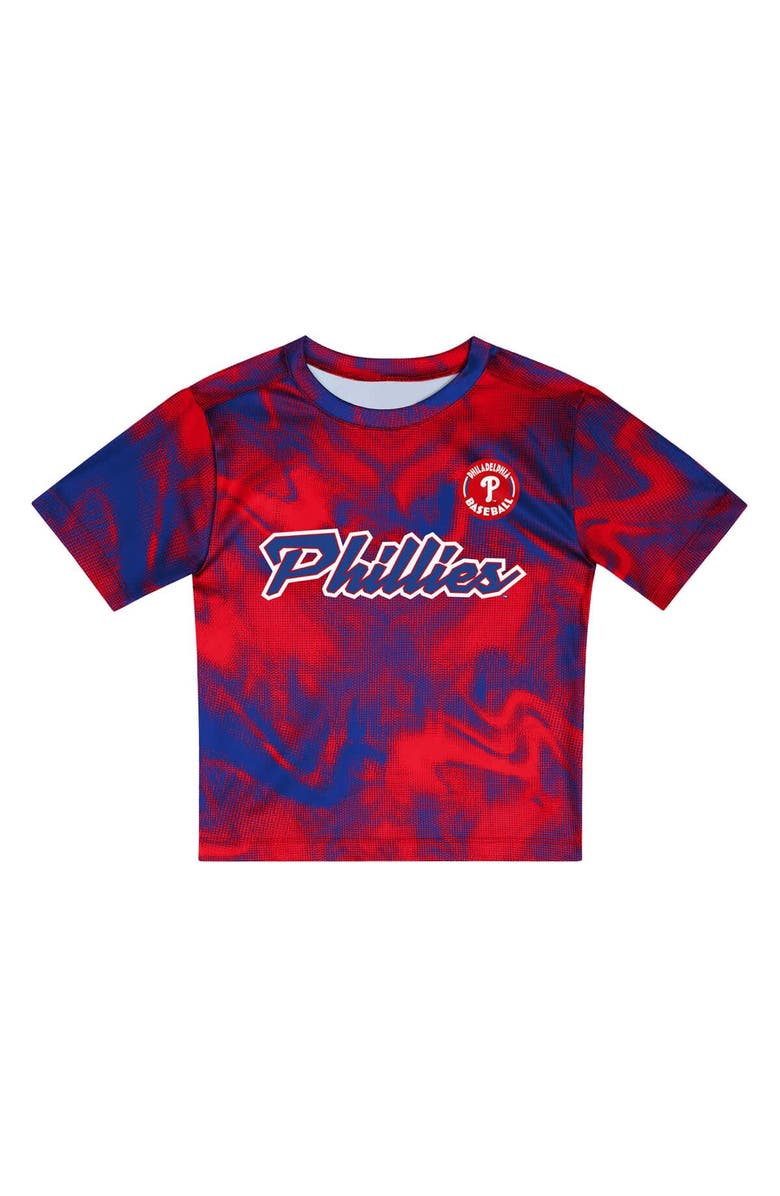 Outerstuff Toddler Royal/Red Philadelphia Phillies Pinch Hitter Infielder T-Shirt and Shorts Set, Alternate, color, Royal