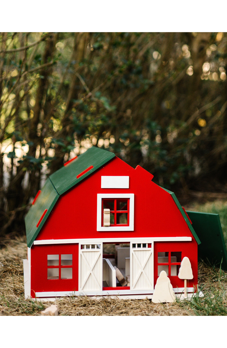 Little Forest Animals The Dutch Barn Wooden Dollhouse, Alternate, color, No Led / No Doll