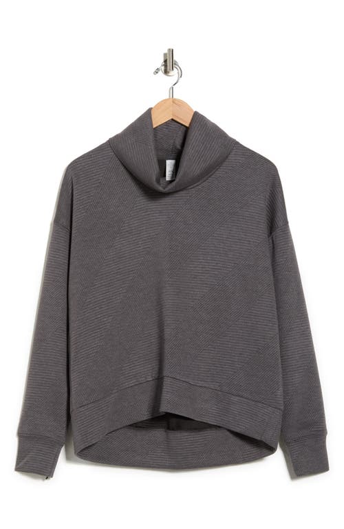 Balance Collection Marci Long Sleeve Turtleneck Top In Gray