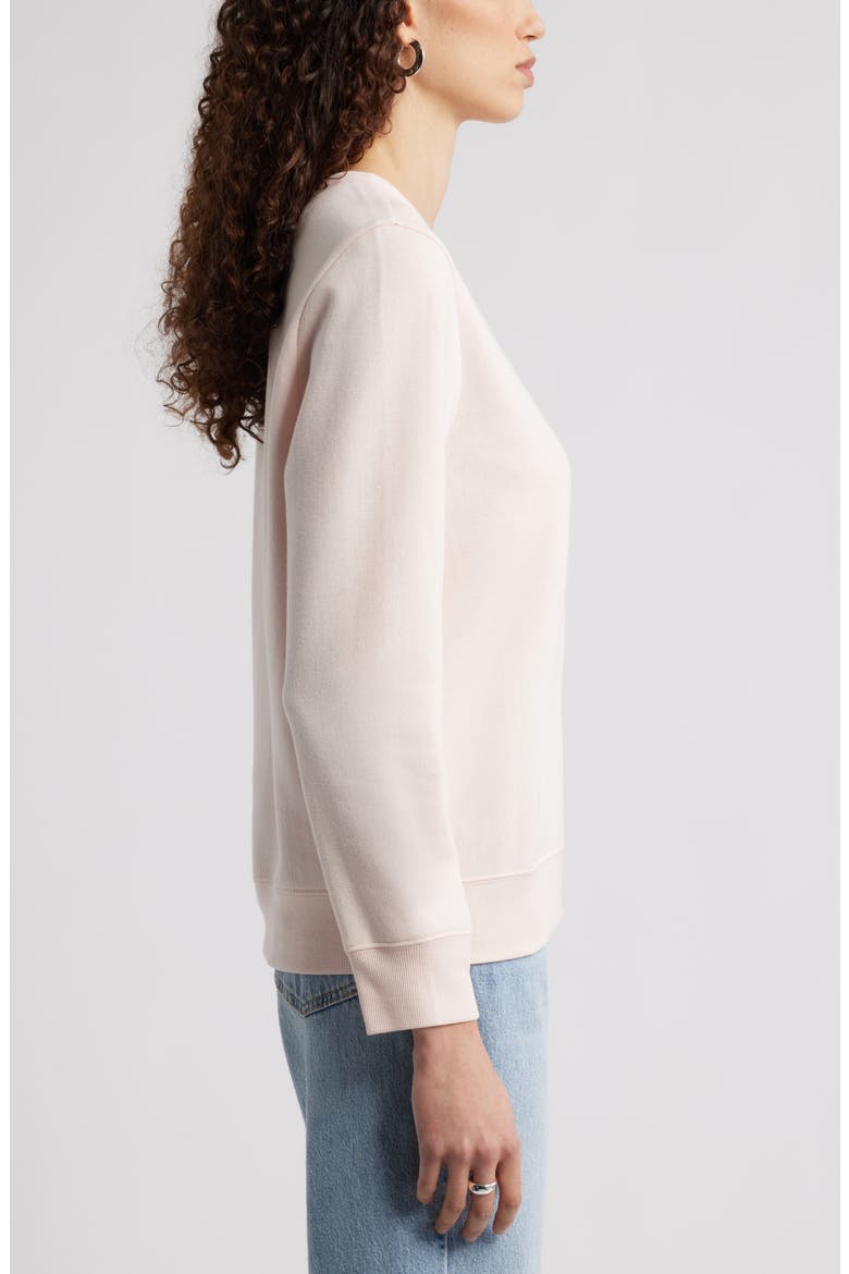 Ciao Embroidered Sweatshirt, Alternate, color, PINK FRESCO RED CIAO