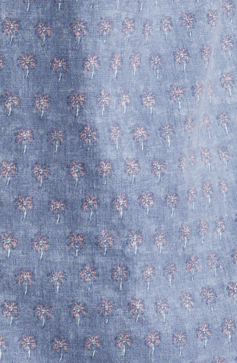 Faherty Breeze Short Sleeve Button-Down Shirt, Alternate, color, Paradise Palm