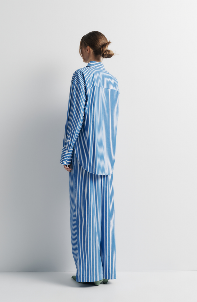 Romy Tara Shirt, Alternate, color, Blue Stripe