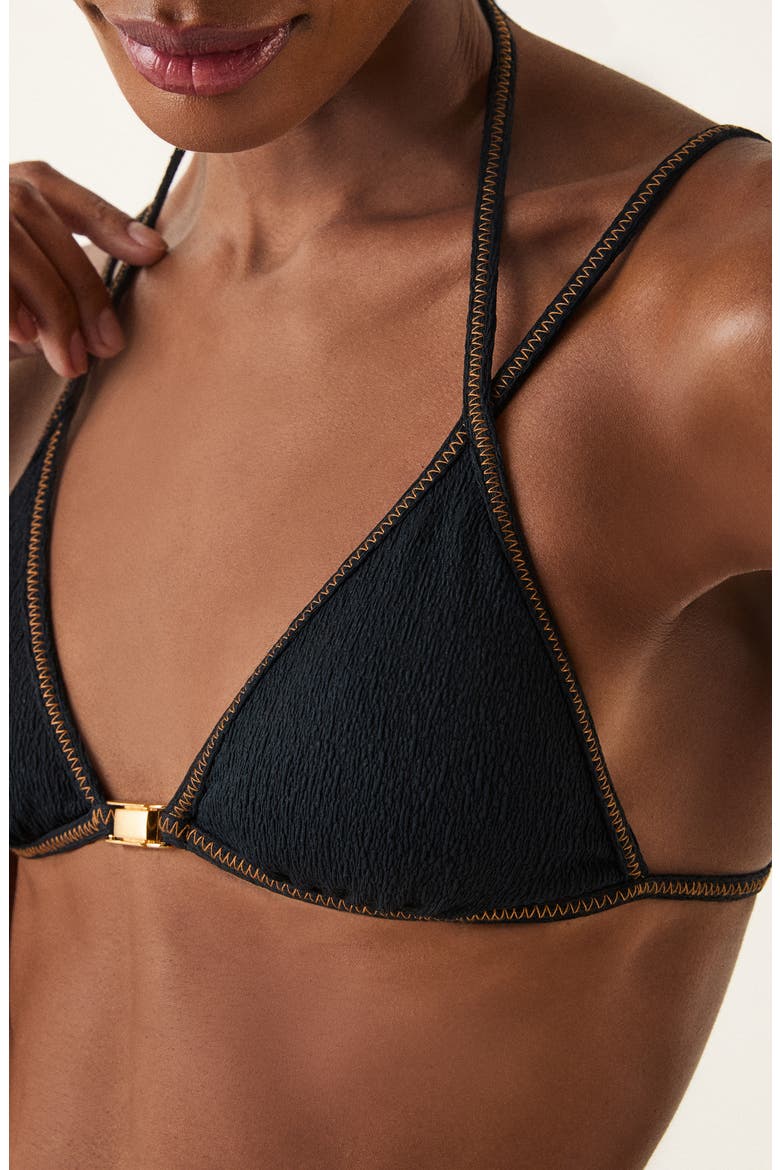 Mia Triangle Bikini Top, Alternate, color, BLACK