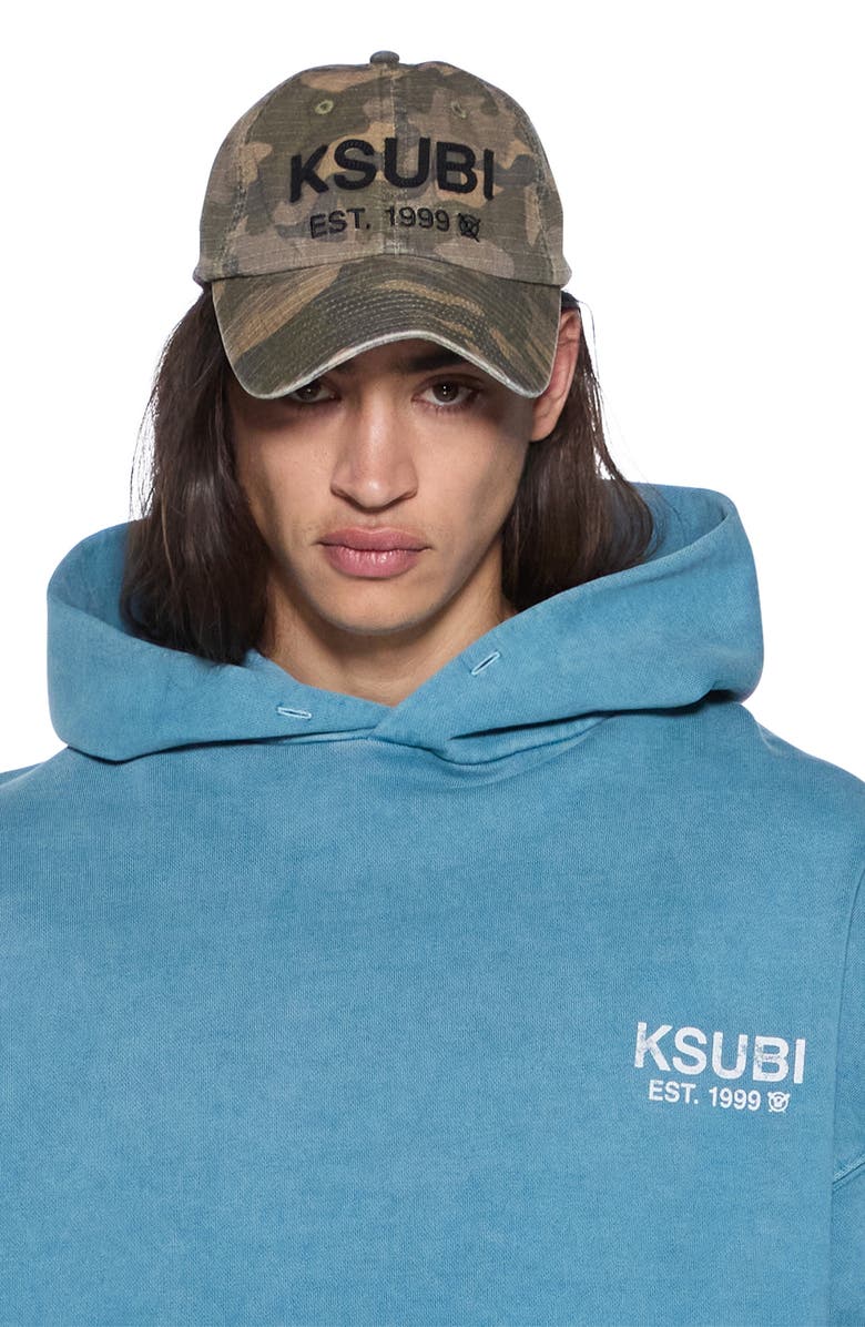 Ksubi State Ekcess Cotton Hoodie, Alternate, color, Blue