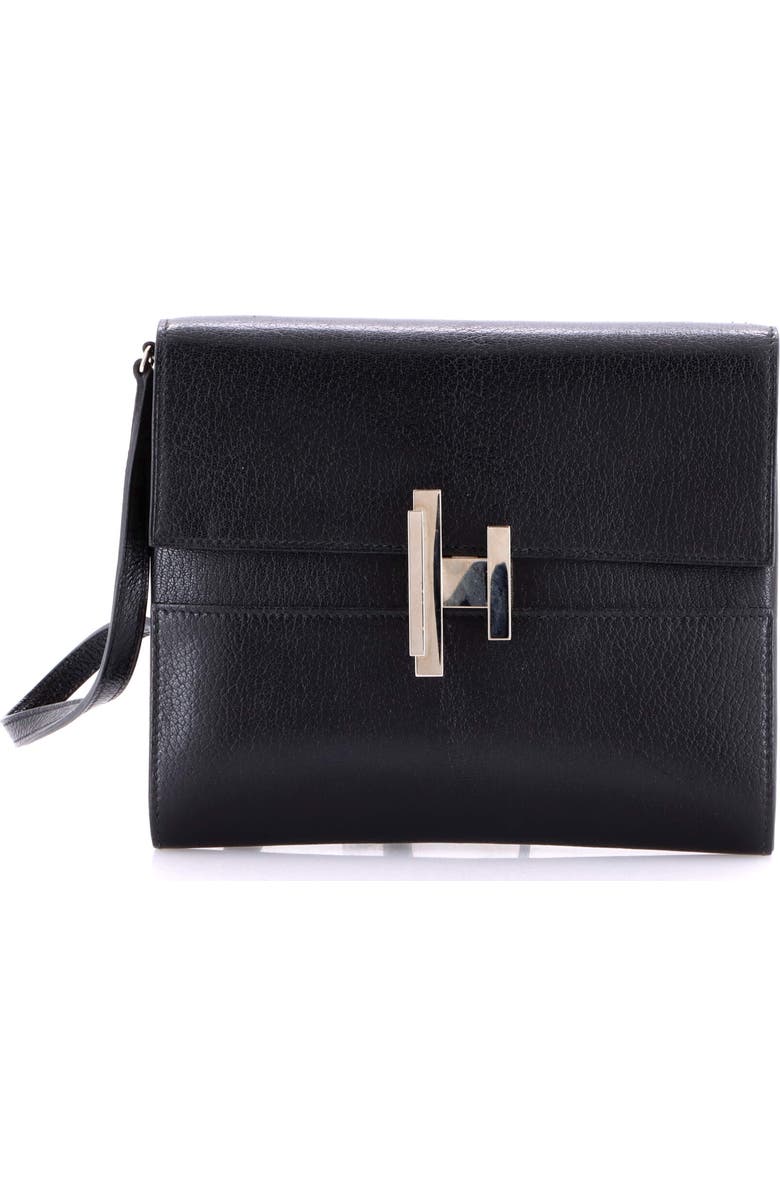 Pre-Owned Hermes Cinhetic To Go Wallet Chevre Chamkila, Main, color, Noir