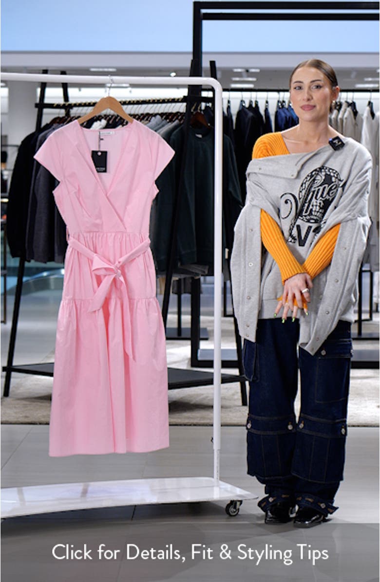 Posey Wrap Front Cotton Dress, sales video thumbnail