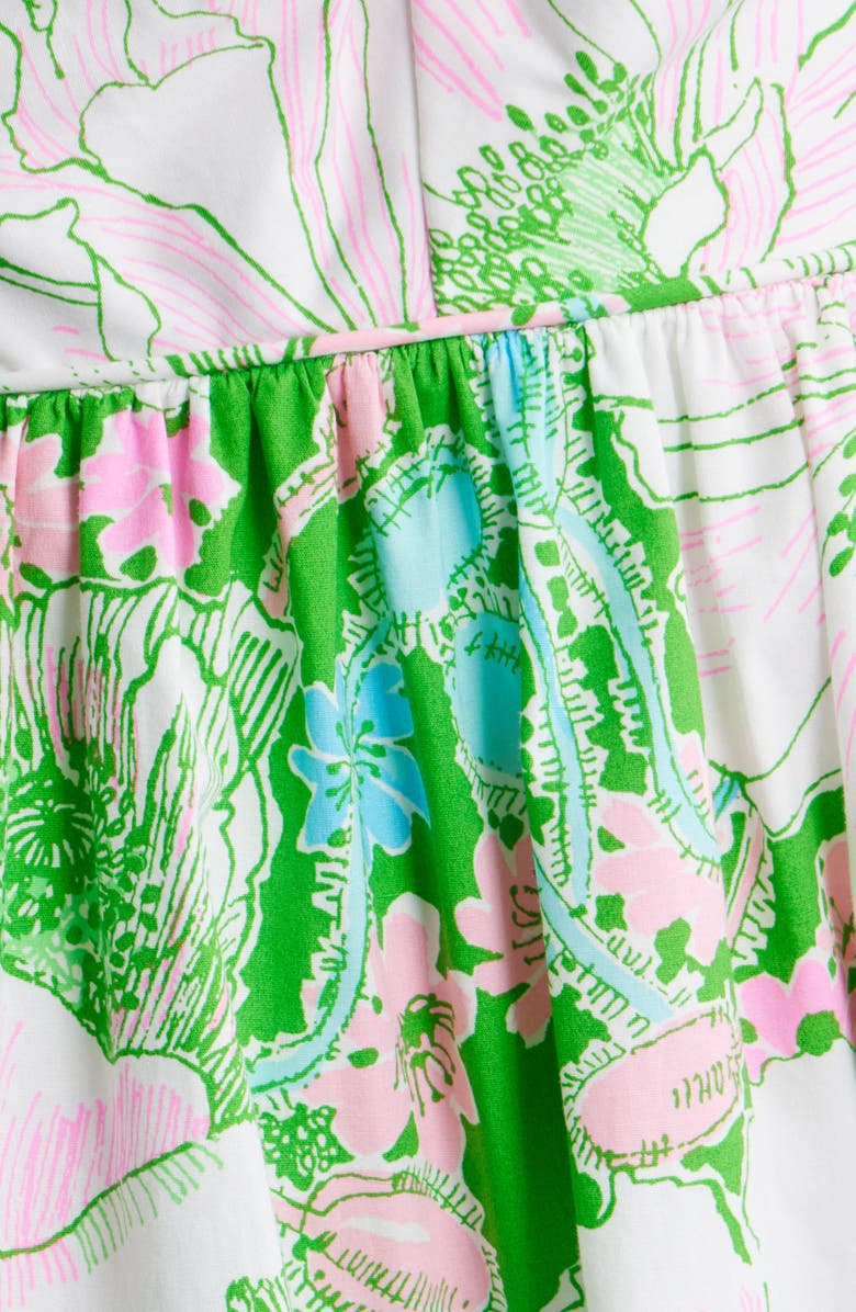 Lilly Pulitzer<sup>®</sup> Bennet Floral Print Minidress, Alternate, color, Putting Green Poppy Land
