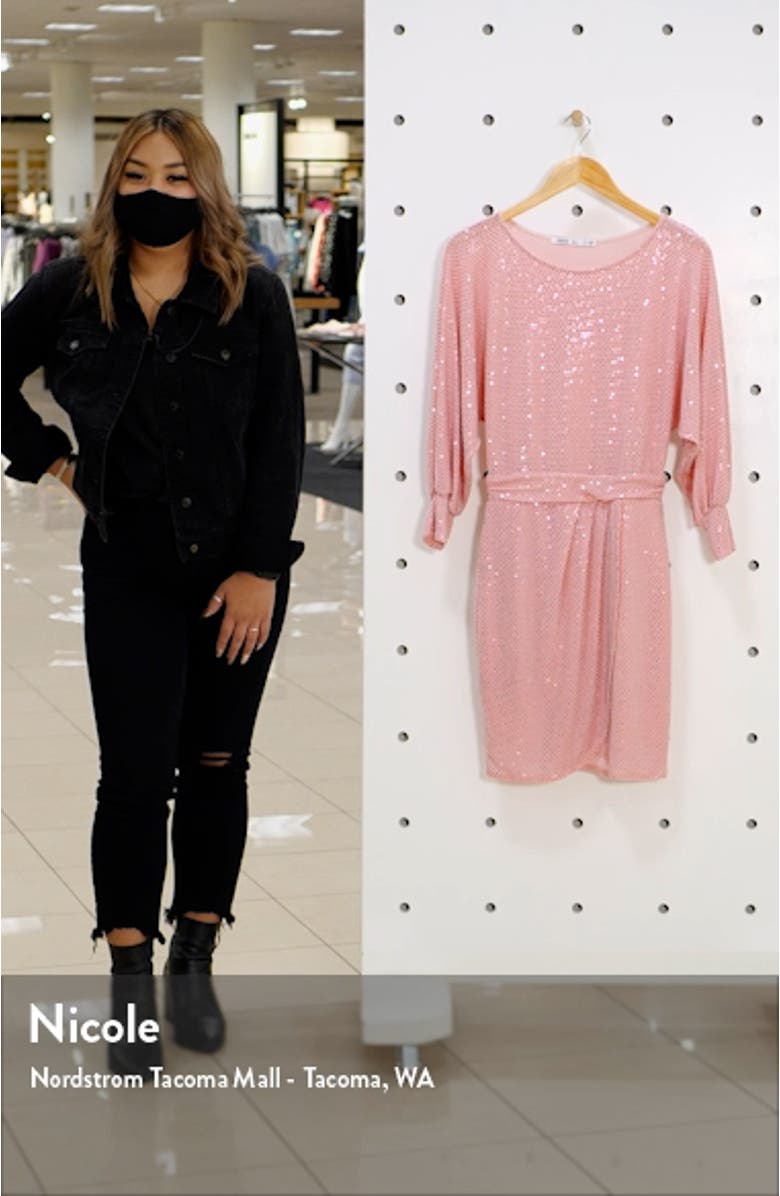 Metallic Dot Cocktail Minidress, sales video thumbnail