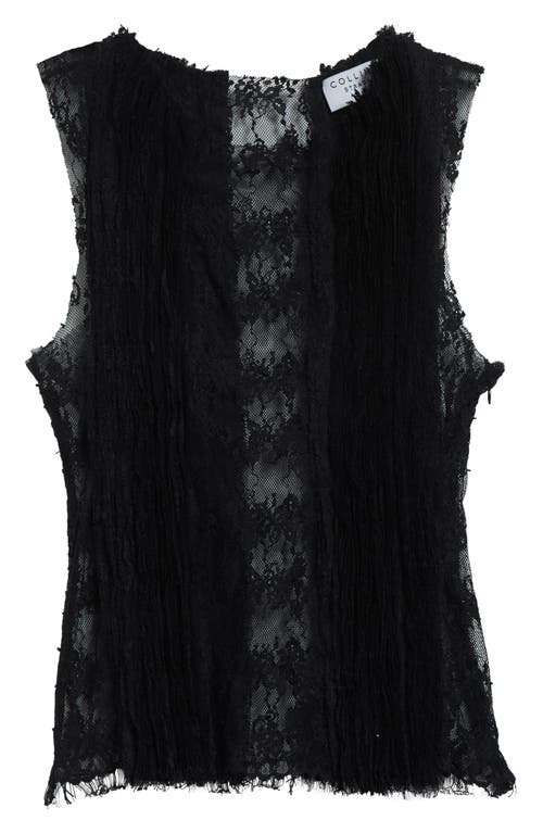 Collina Strada Dandelion Lace Tank In Black