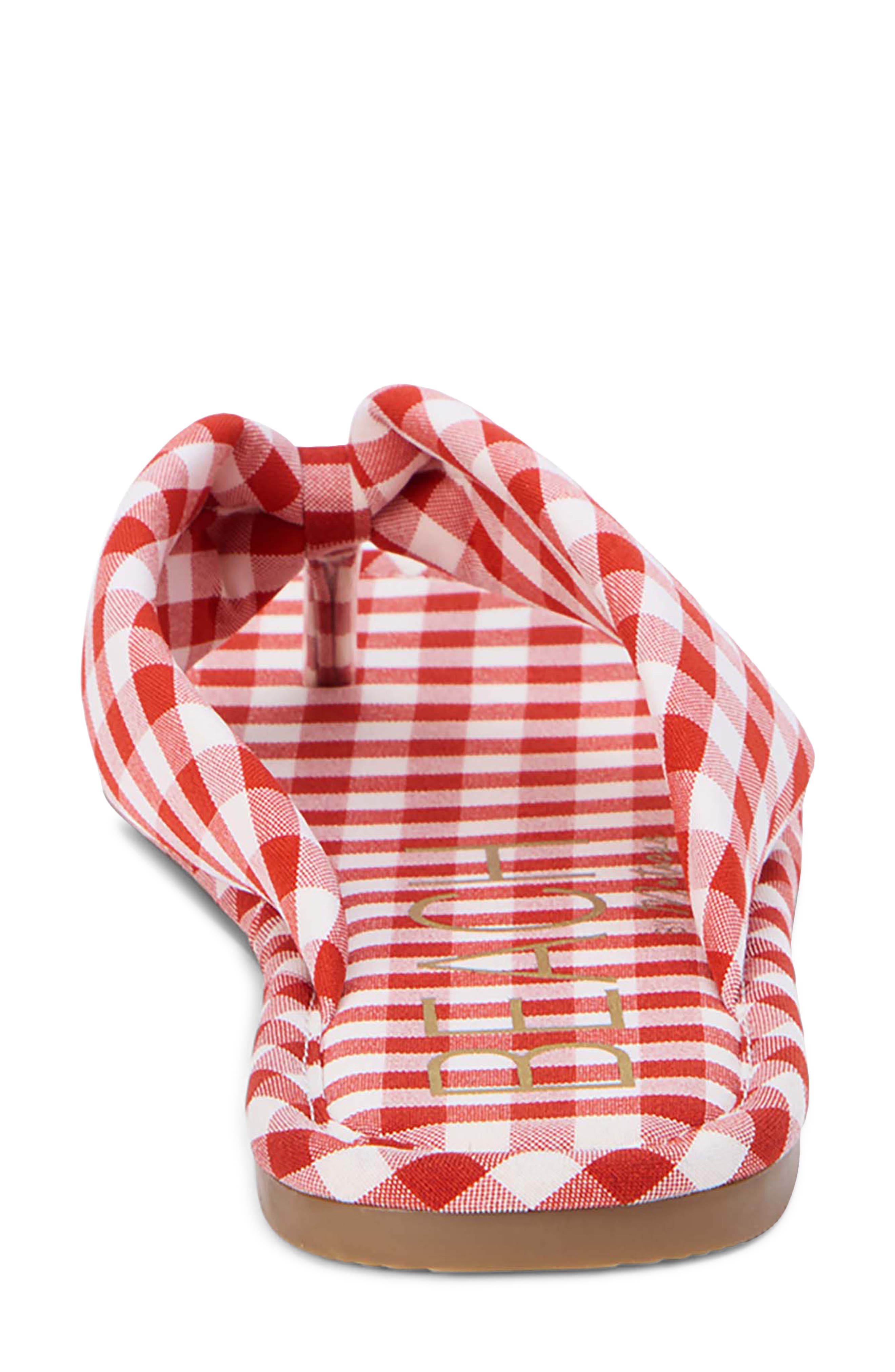 Gidget Flip Flop, Alternate, color, RED GINGHAM