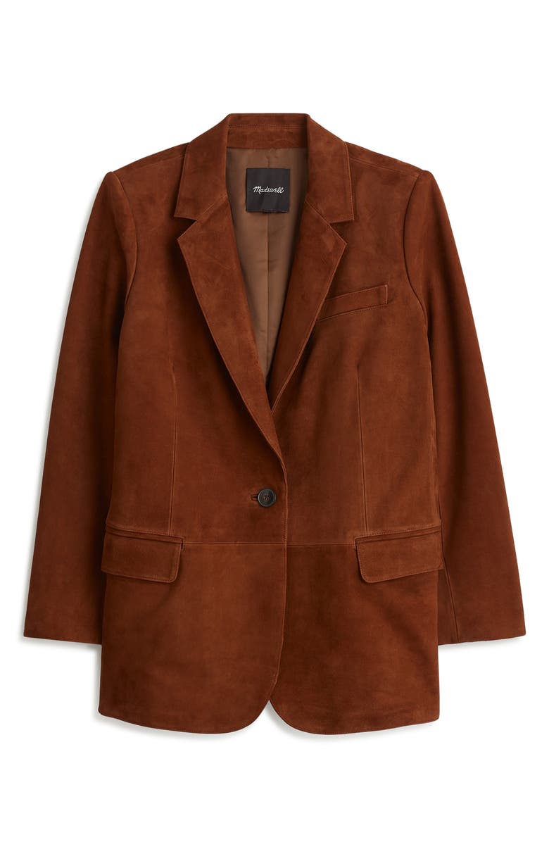 Madewell The Kline Suede Blazer, Alternate, color, 