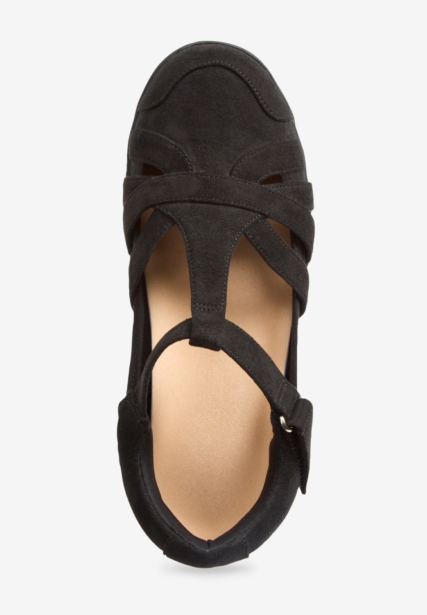 Comfortview The Landyn Orthotic Flat, Alternate, color, Black