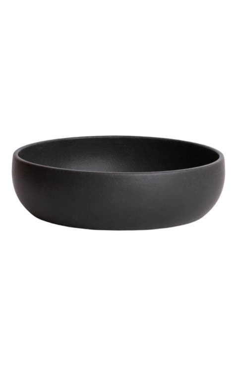 Shallow Stoneware Serving Bowl