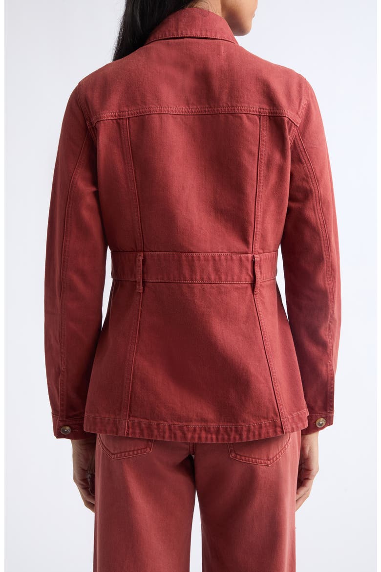 Anzu Cotton Jacket, Alternate, color, RUST