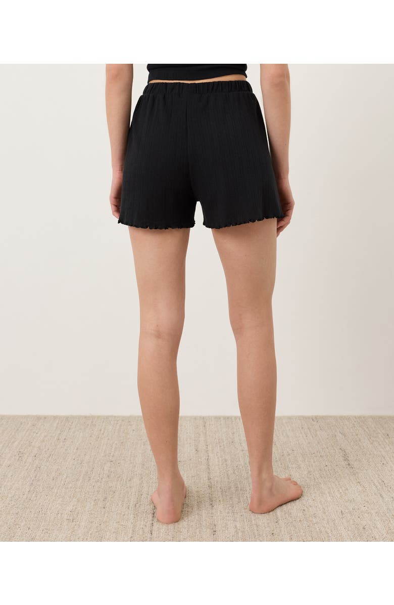 Pact Organic Cotton Pointelle Short, Alternate, color, Black