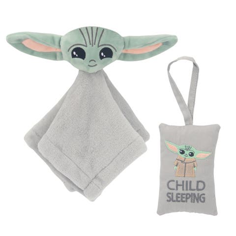 Star Wars The Child/Baby Yoda Security Blanket/Door Pillow Gift Set