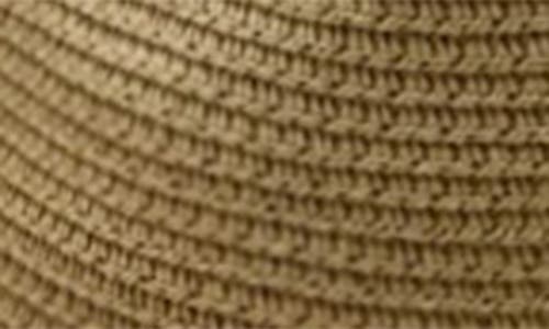 Modern Monarchie Seashell Strap Straw Fedora In Natural