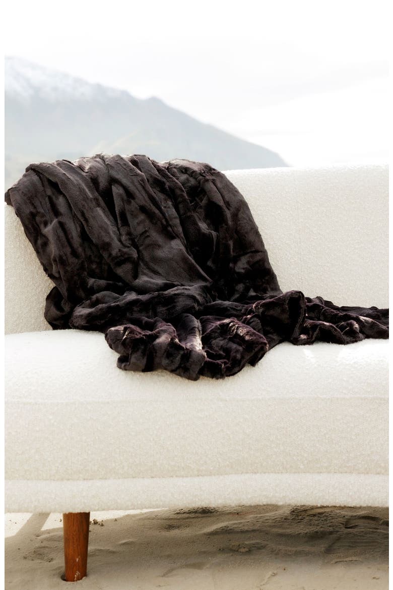 Sorbet Black Blanket, Alternate, color, Black