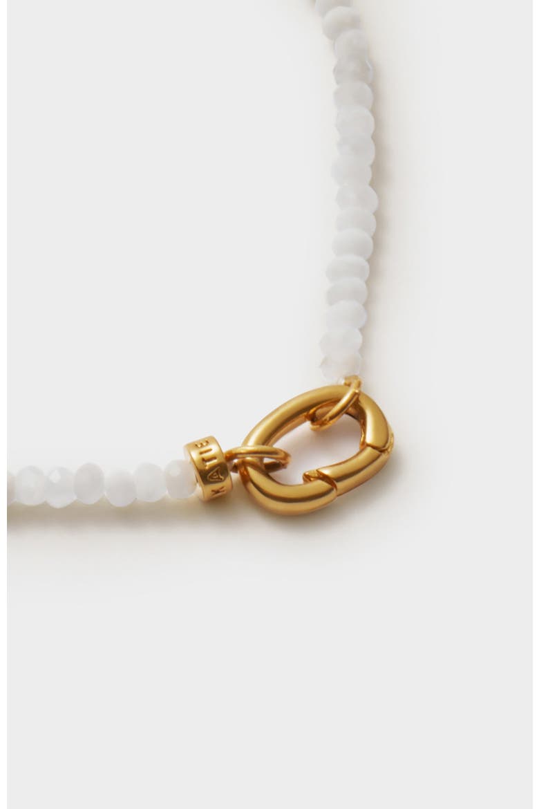 Moonstone Necklace, Alternate, color, Gold