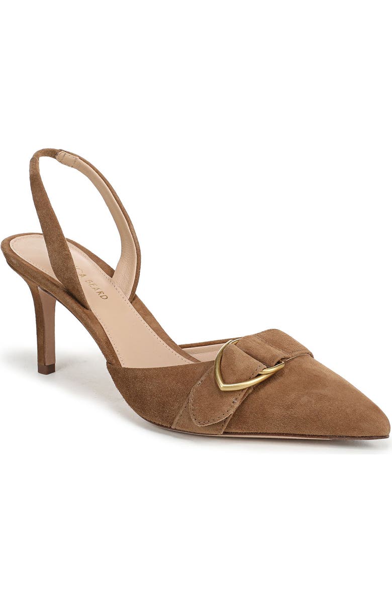 Veronica Beard Loralyn Slingback Pointed Toe Pump, Main, color, Chestnut