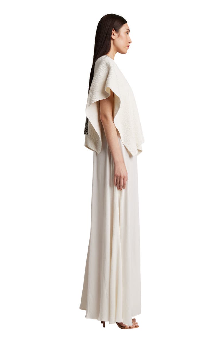 Voz Manta Estrella in Textured Cotton, Alternate, color, Ivory/Black