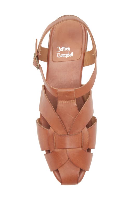 Jeffrey Campbell Reverie Fisherman Sandal In Tan