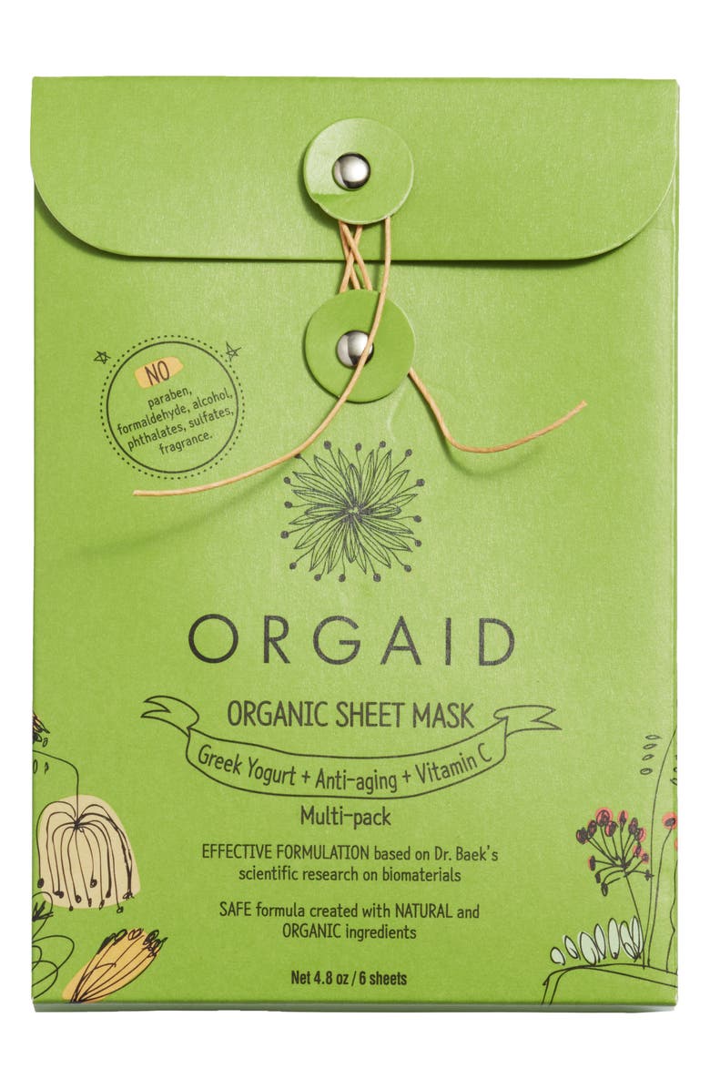 ORGAID Organic Sheet Mask Set, Alternate, color, 