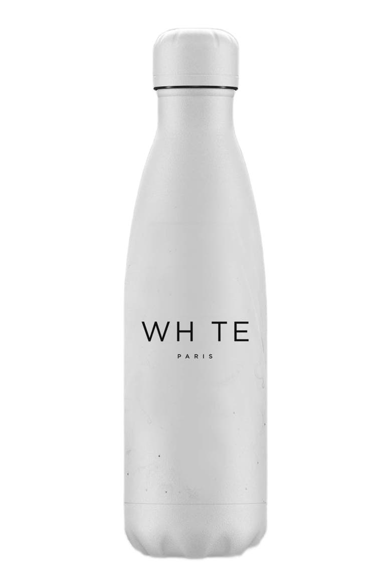 Whte Skull Water Bottle, Alternate, color, White