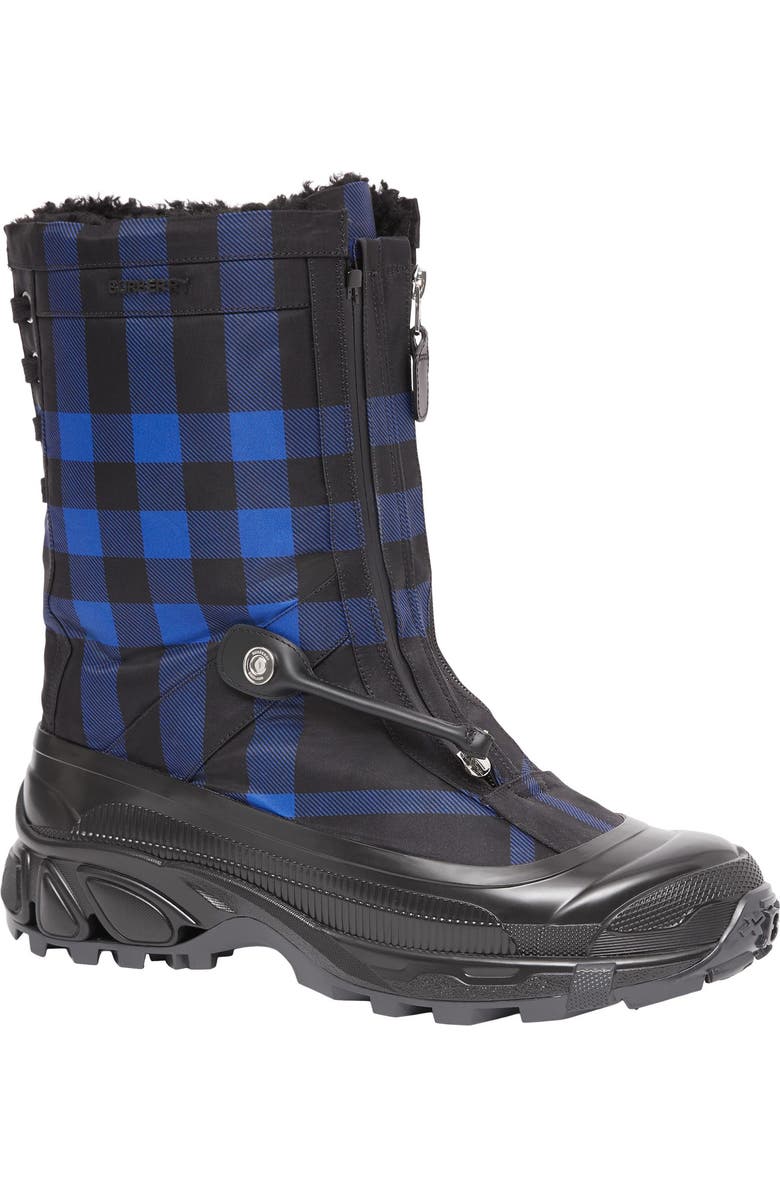 Burberry Check Snow Boot, Main, color,