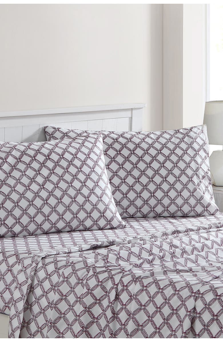 Modern Threads Printed 4-Piece Sheet Set, Main, color, Cara