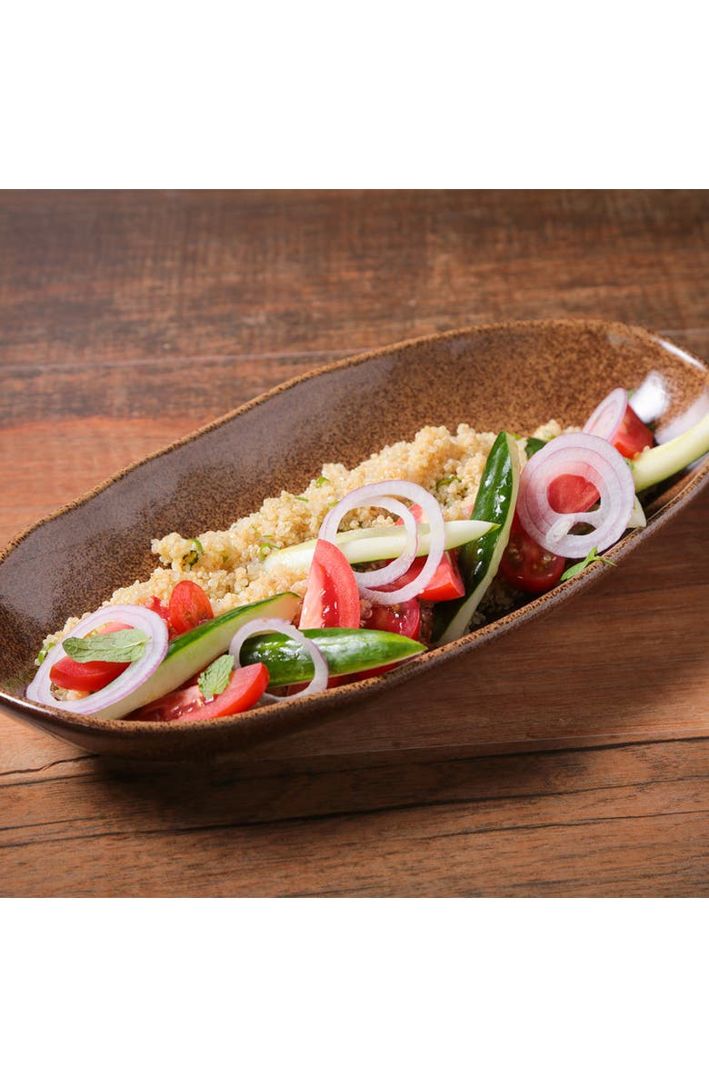 Porto Brasil Deep Oval Platter Set of 4, Alternate, color, Dijon